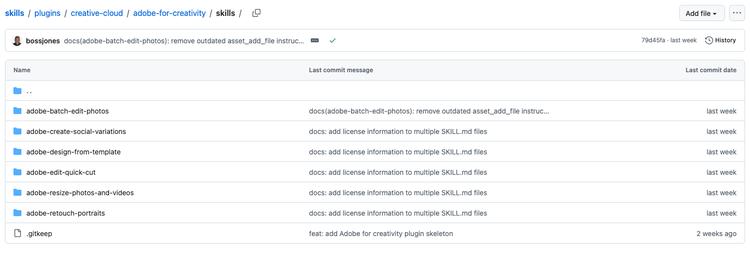 Skills setup