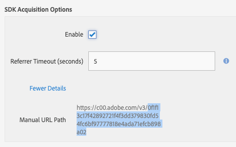 sdk acquisition options