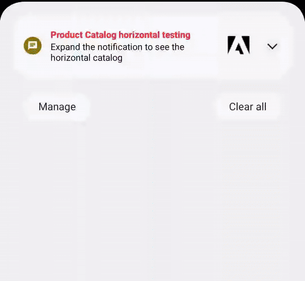 Horizontal Product Catalog