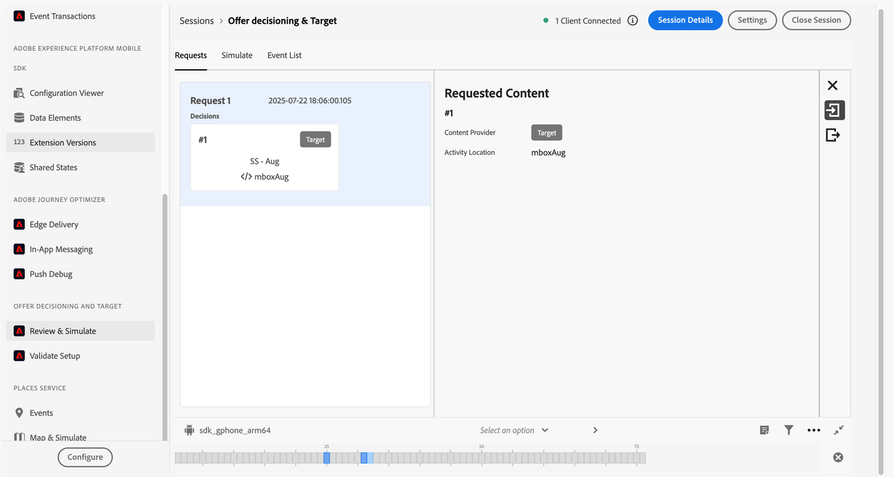 assurance review tab