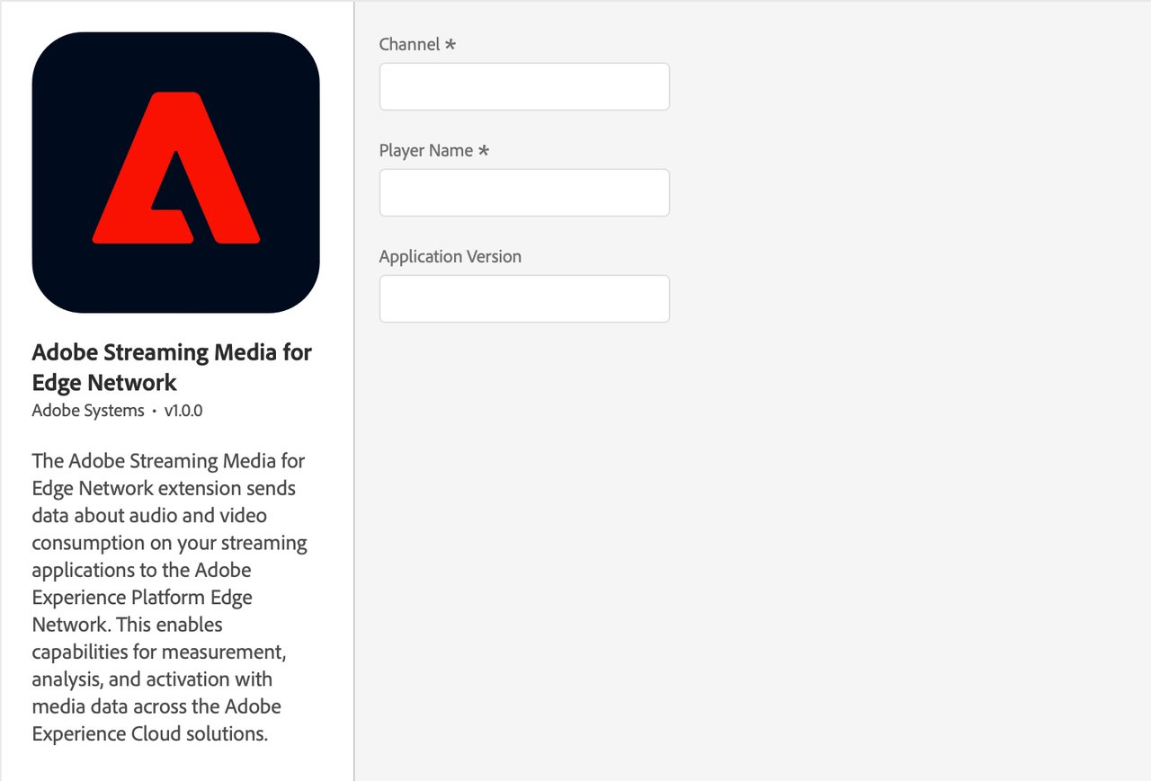 Adobe Streaming Media for Edge Network Extension Configuration