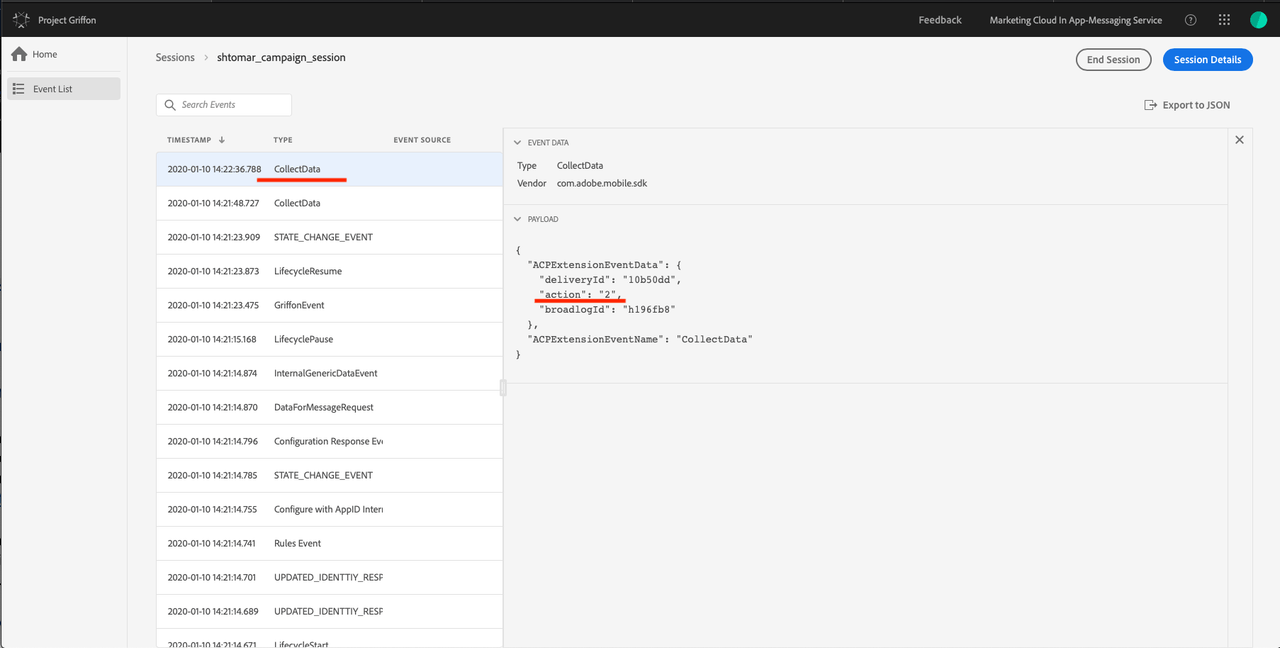 Click event tracking