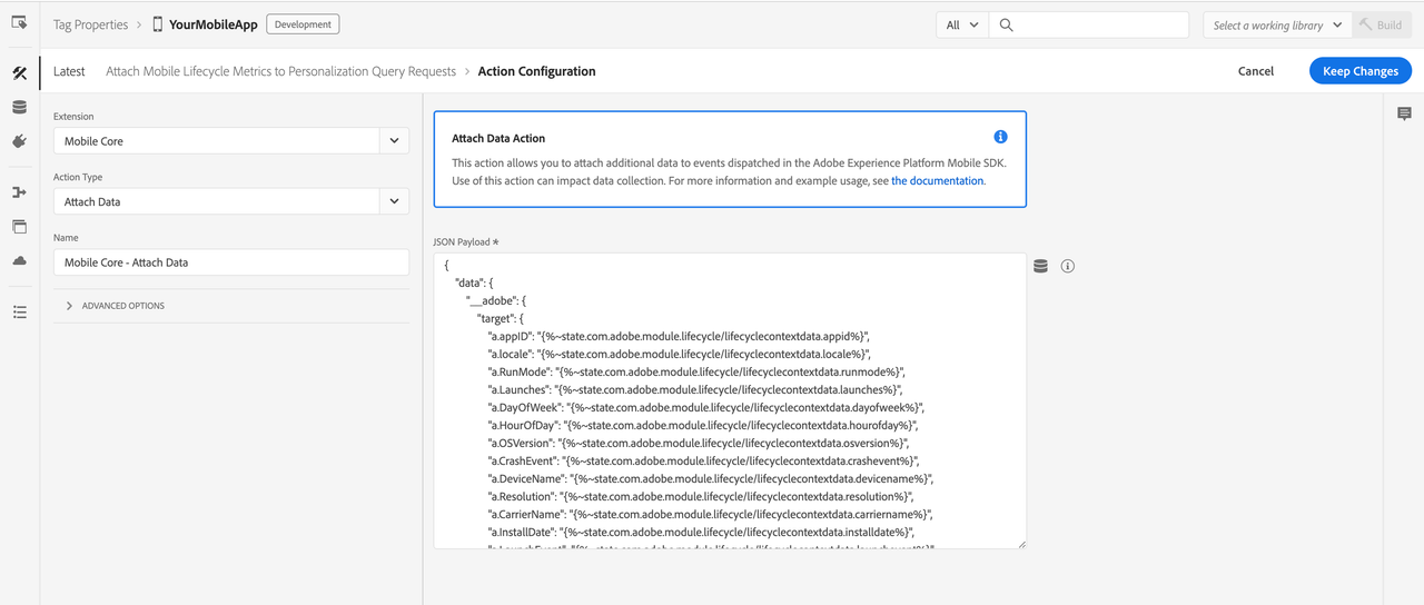 Adobe Journey Optimizer - Decisioning extension Lifecycle rule Action Configuration