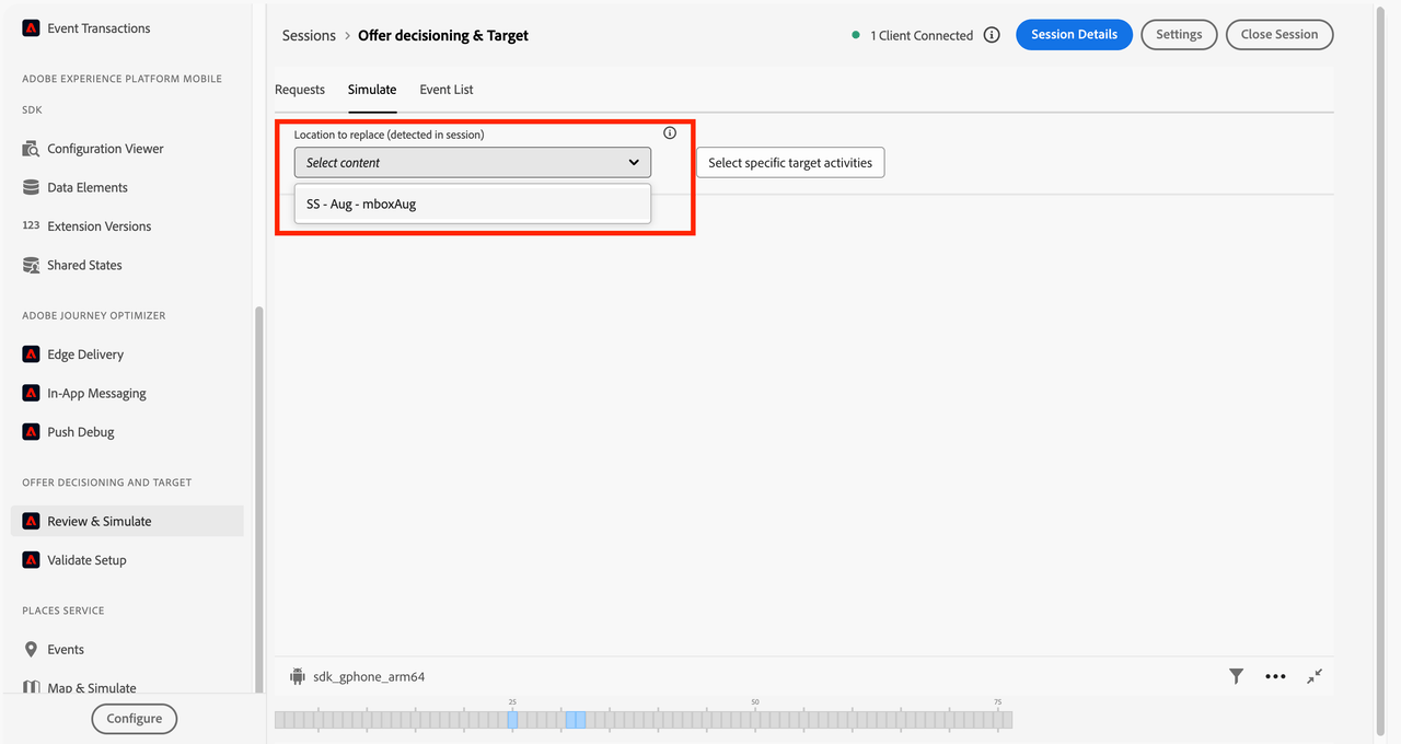 assurance simulate tab