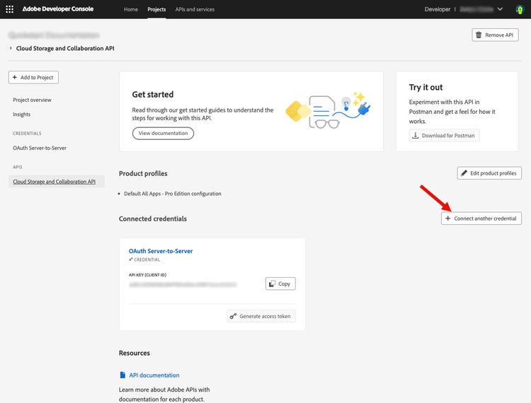 Connect another credential