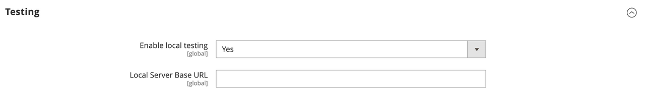 Admin UI SDK local testing configuration