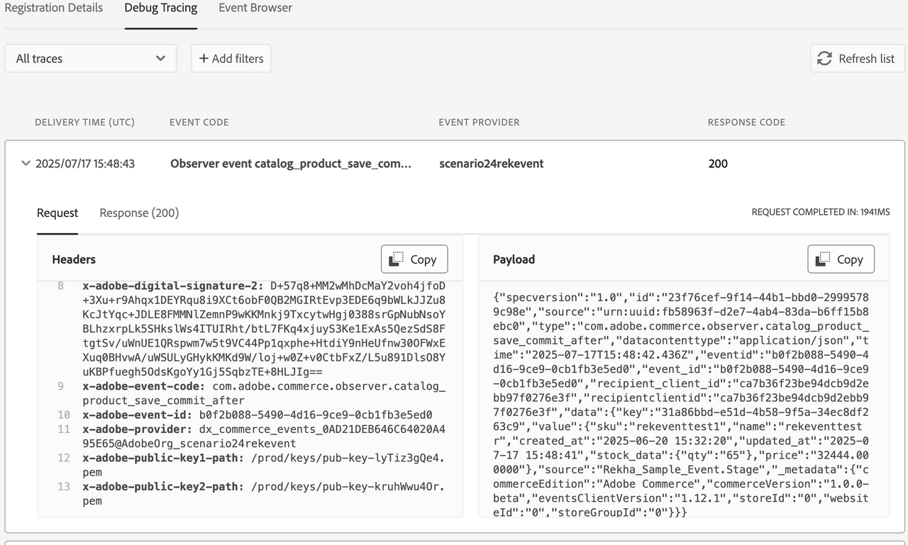 Developer Console Debug Tracer