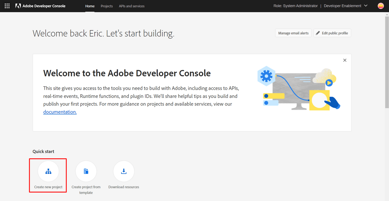 Create New Project