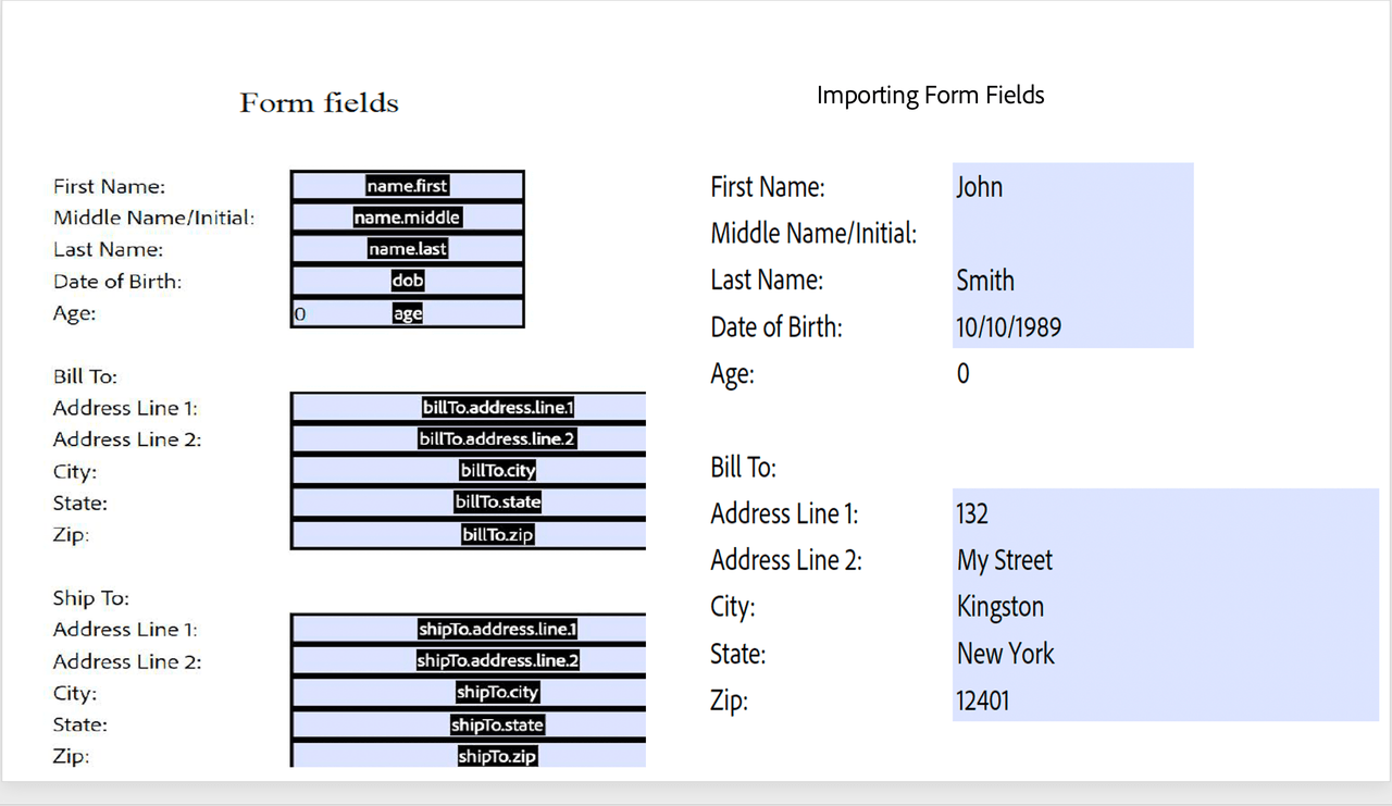 Import PDF Form