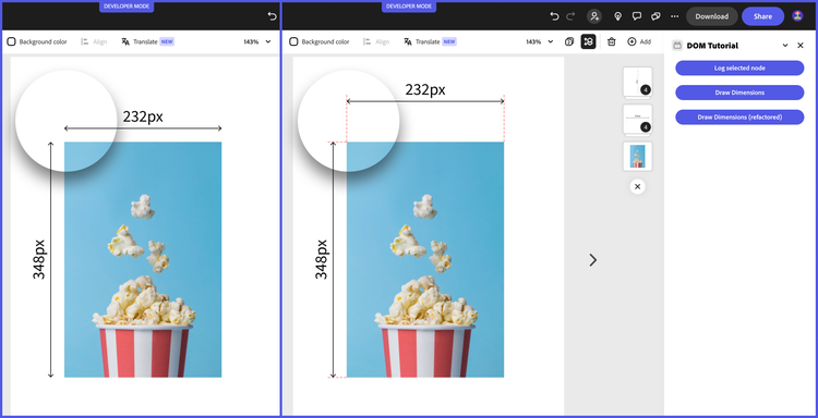 Dimension annotation sample add-on