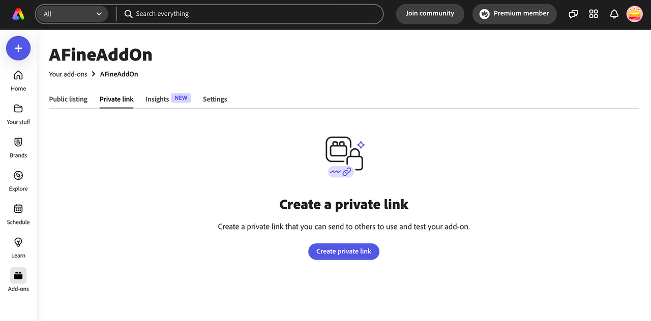 Create Private link