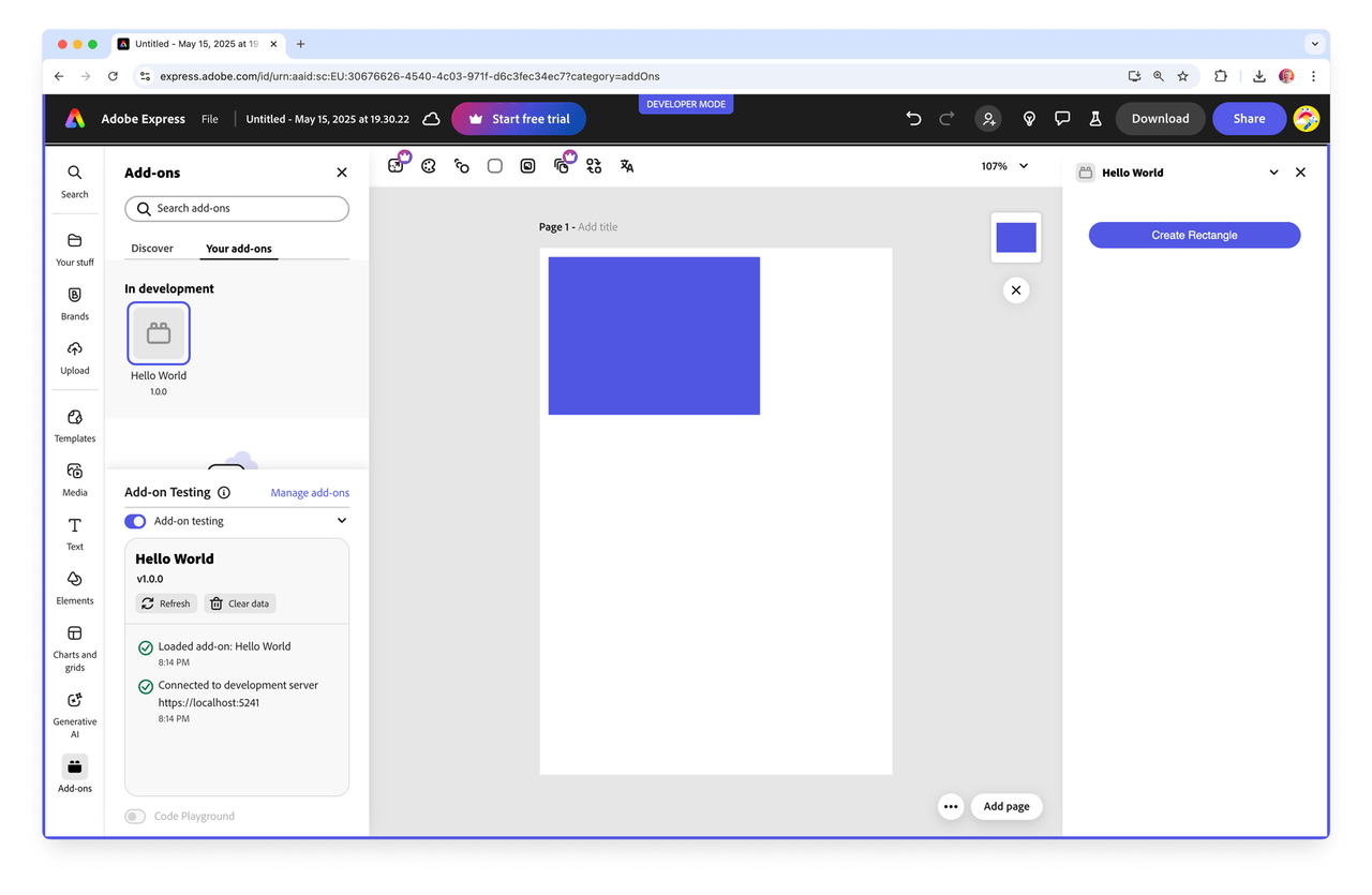 Create Rectangle