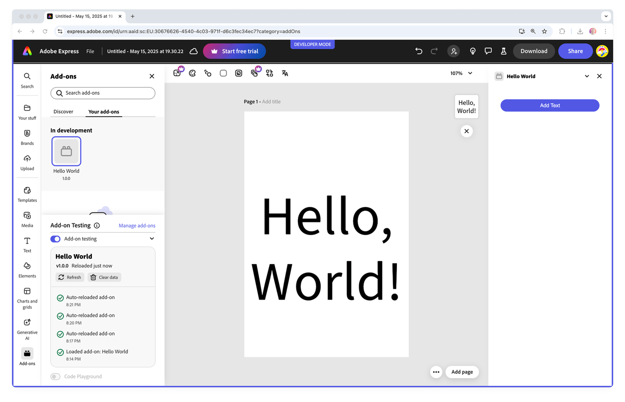 Hello World