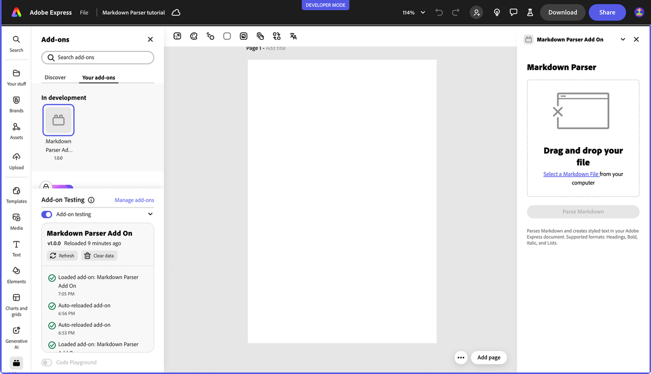 Markdown Parser UI