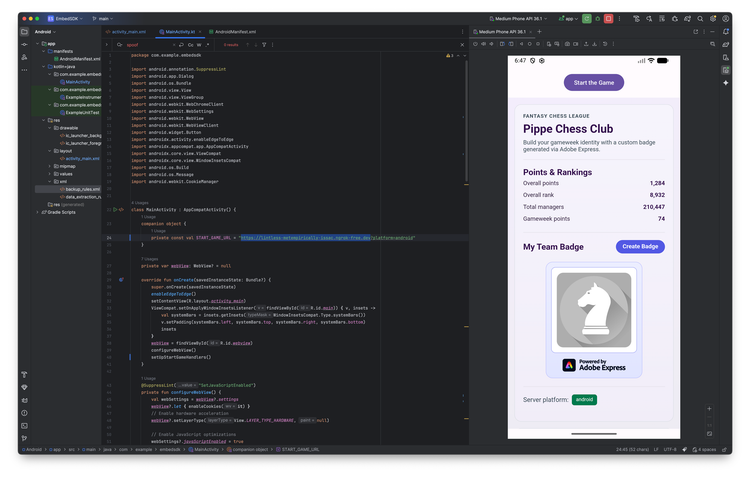 Android project settings