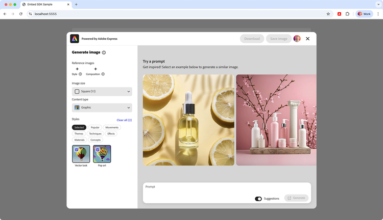 Generate image styles