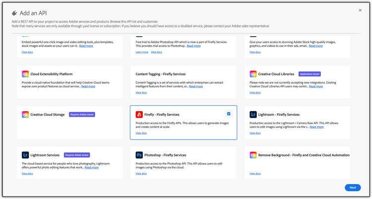Add Firefly API
