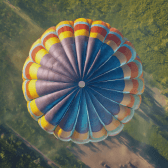 Shot from above