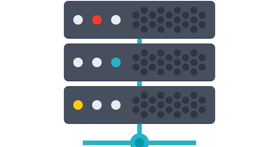 Illustration of a server rack