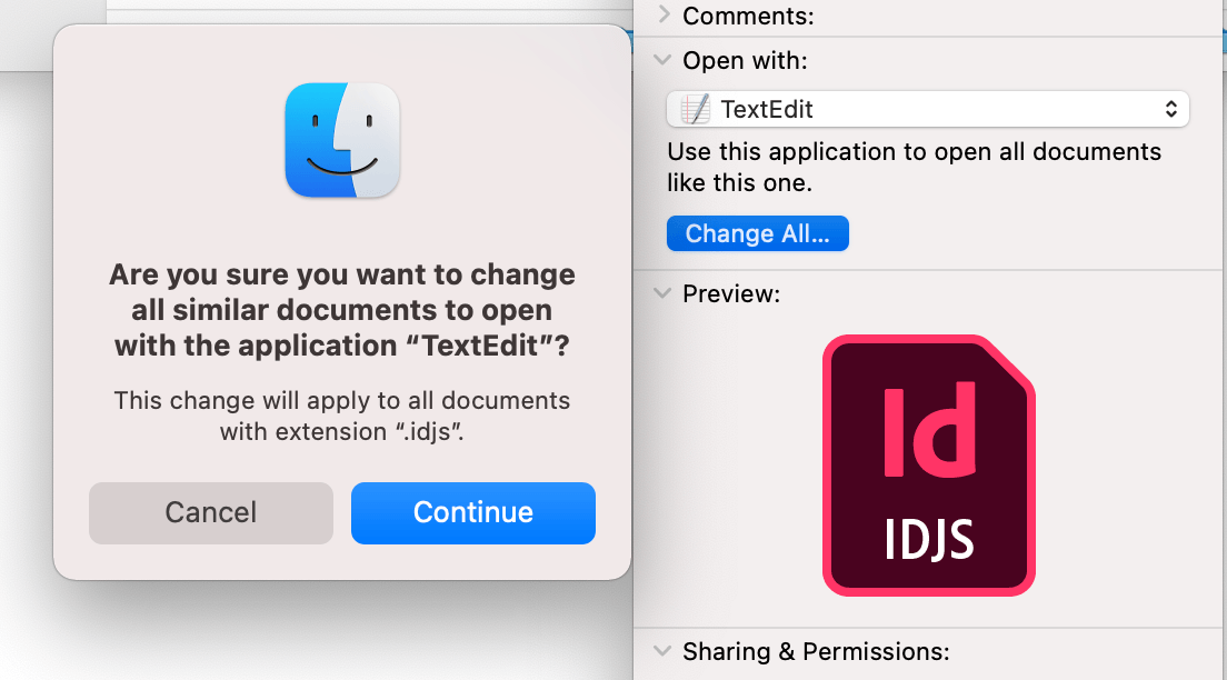 Mac Text-Editor Association for .idjs Files