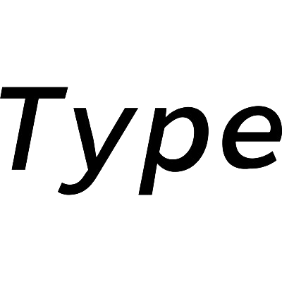 Type logo.
