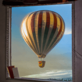 Photographed through window