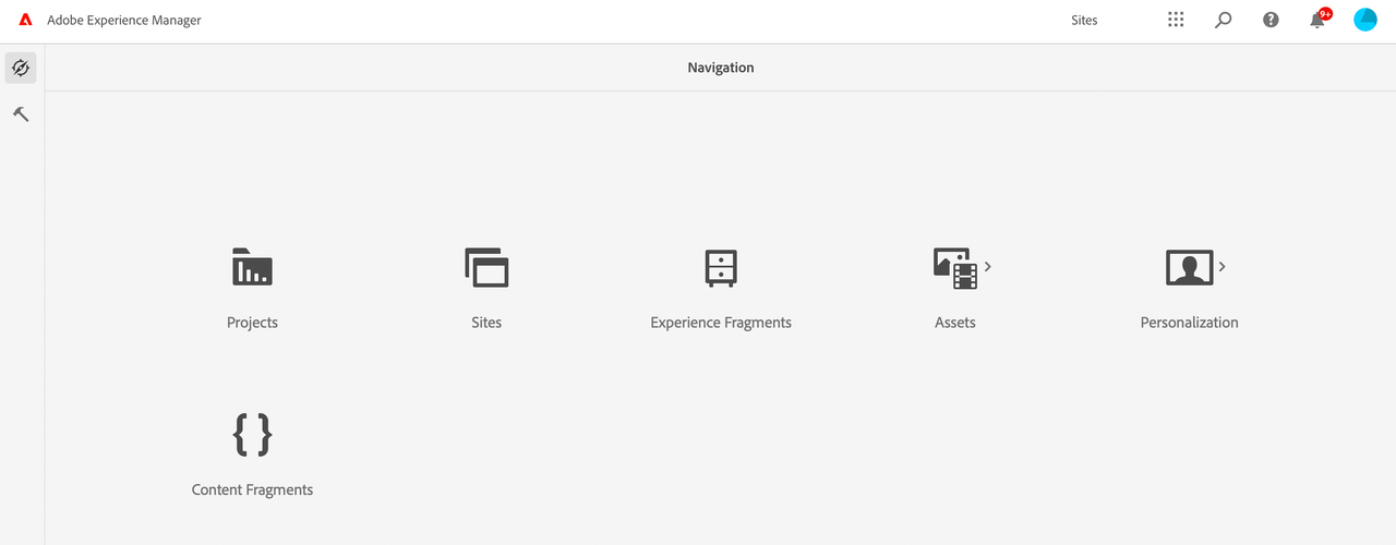 Invoke Content Fragments Console