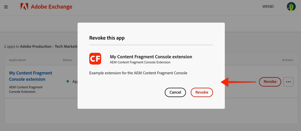 Delete button