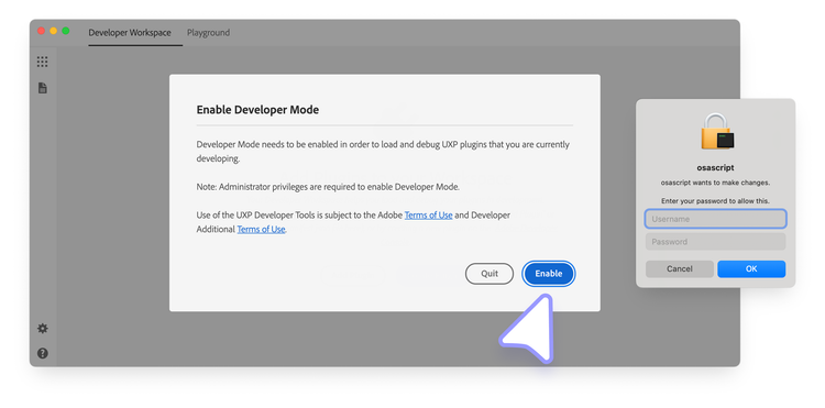 UDT prompting to enable Developer Mode