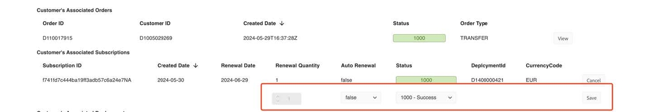 Auto renewal flag