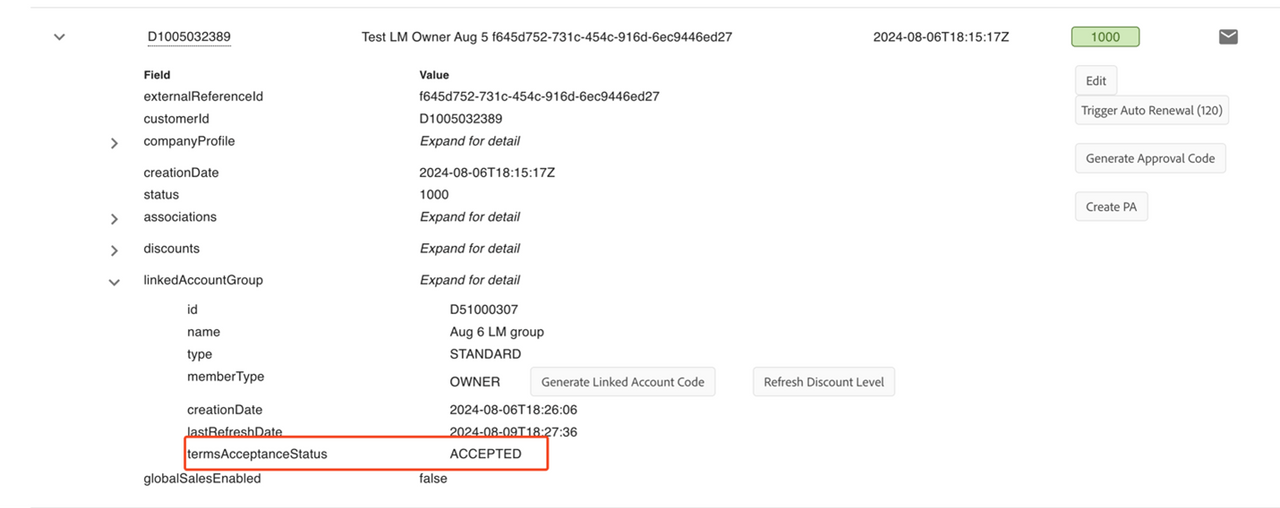 View linked memberships