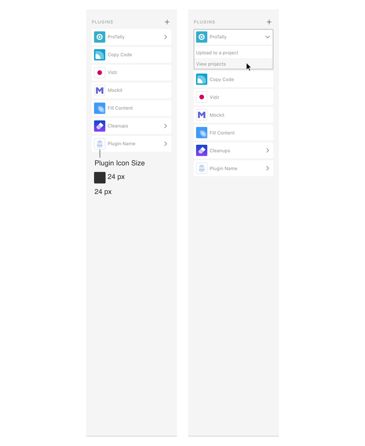 Panel launch pad example