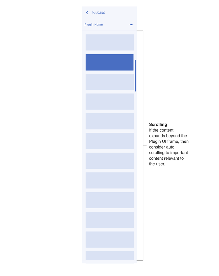 Panel Scrolling behaviors example