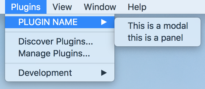 menu plugin labels