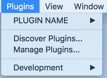 menu plugin name