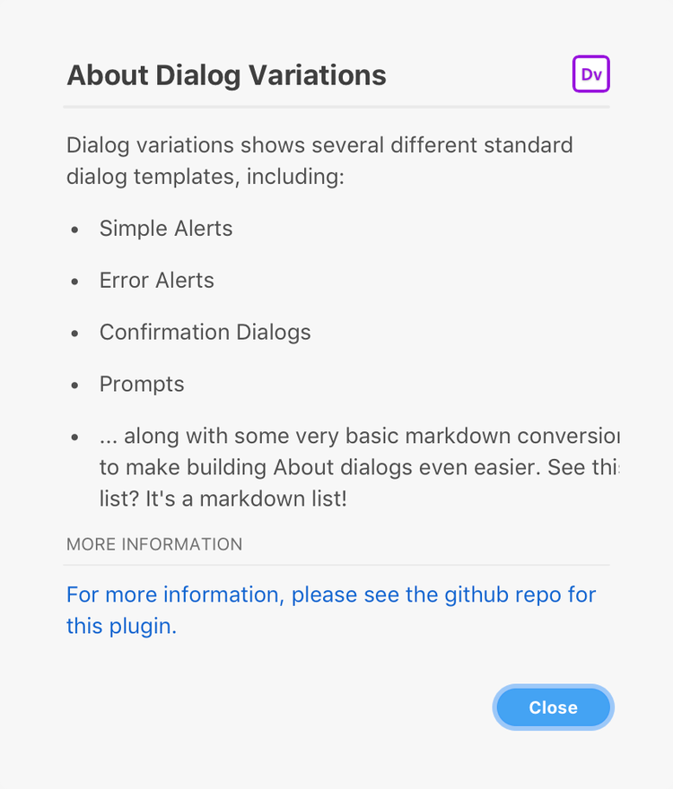 macOS Dialog Example