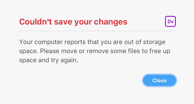 Example Error Alert