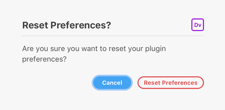 Example Warning Dialog